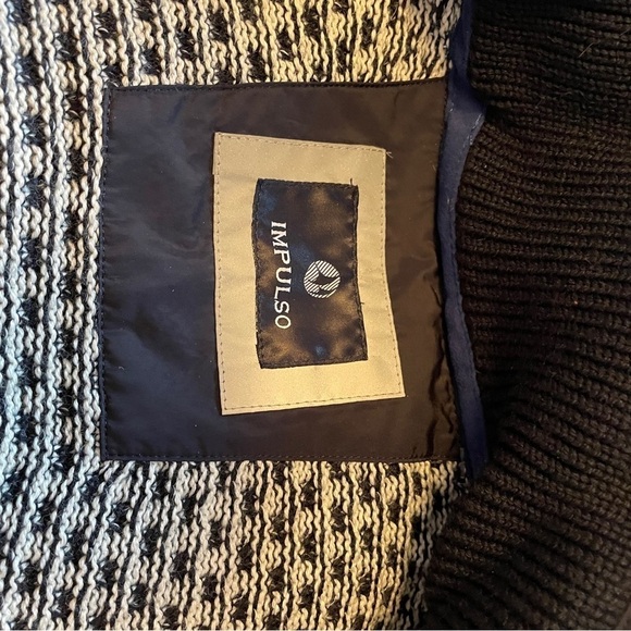 Impulso Made in Italy-50% Wool-Zip up Cardigan-Diamond Design- Size XXL-EU/XL US - Picture 11 of 15